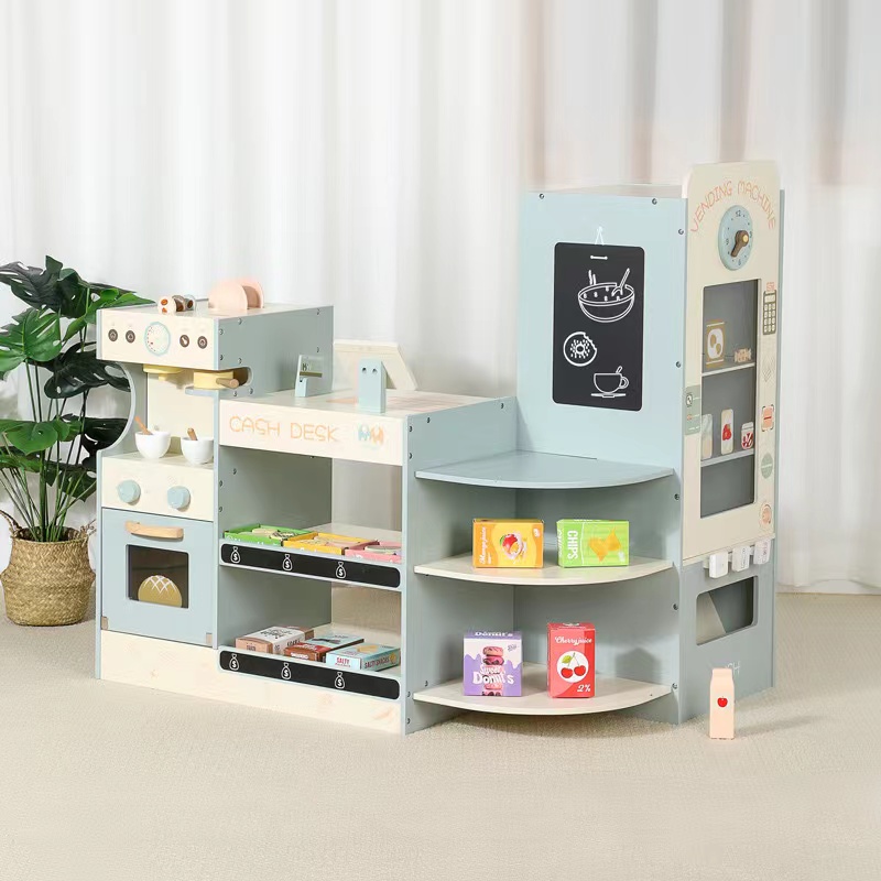 Kids Wooden Grocery Store Play - огляд і ціна Toy Cash Register
