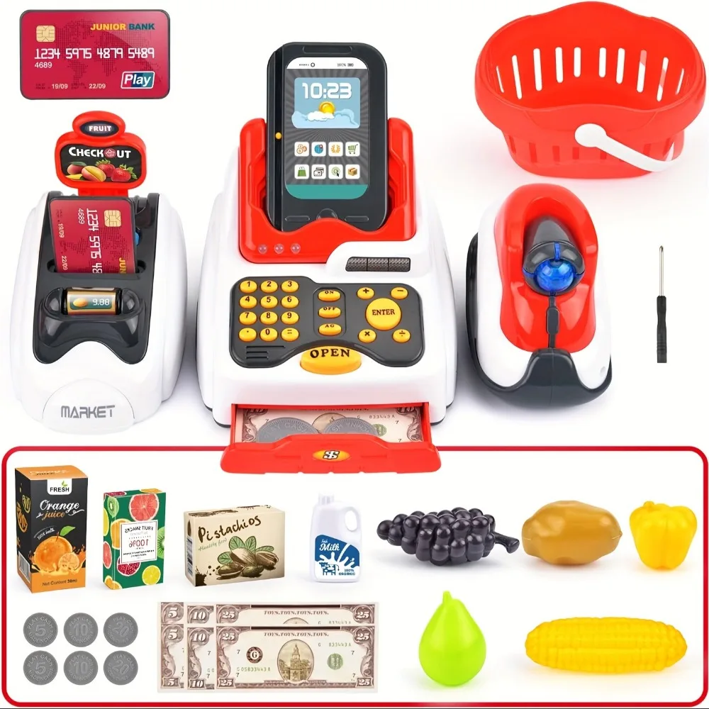 33PCS Toy Cash Register for Ki - огляд і ціна Toy Cash Register